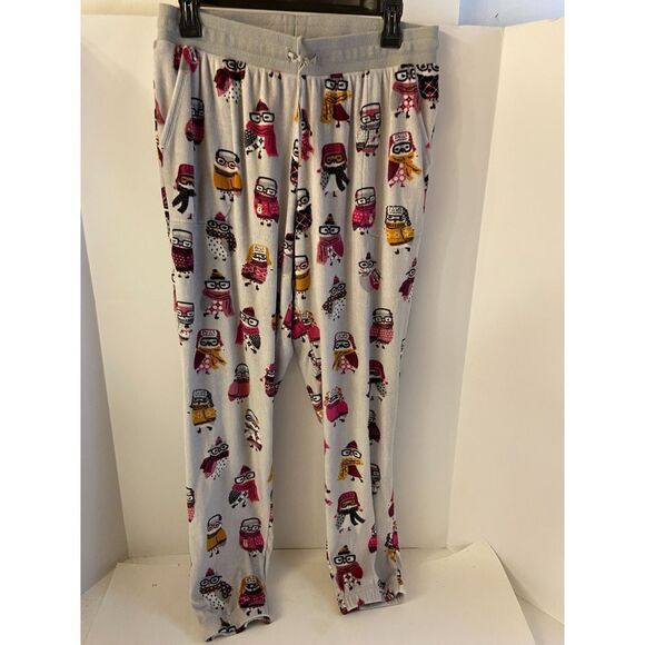 Secret Treasures Gray Owl PJ Pants Super Soft Medium M 8-10 Pockets - Picture 2 of 5